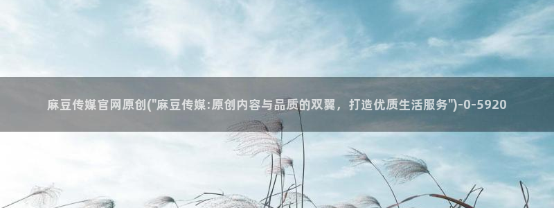 麻豆传媒官网免费
