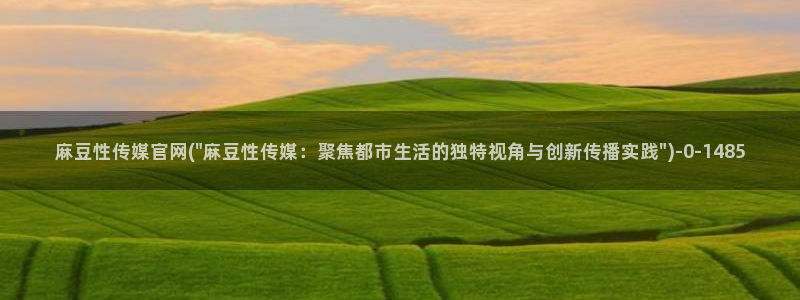 麻豆出传媒官网